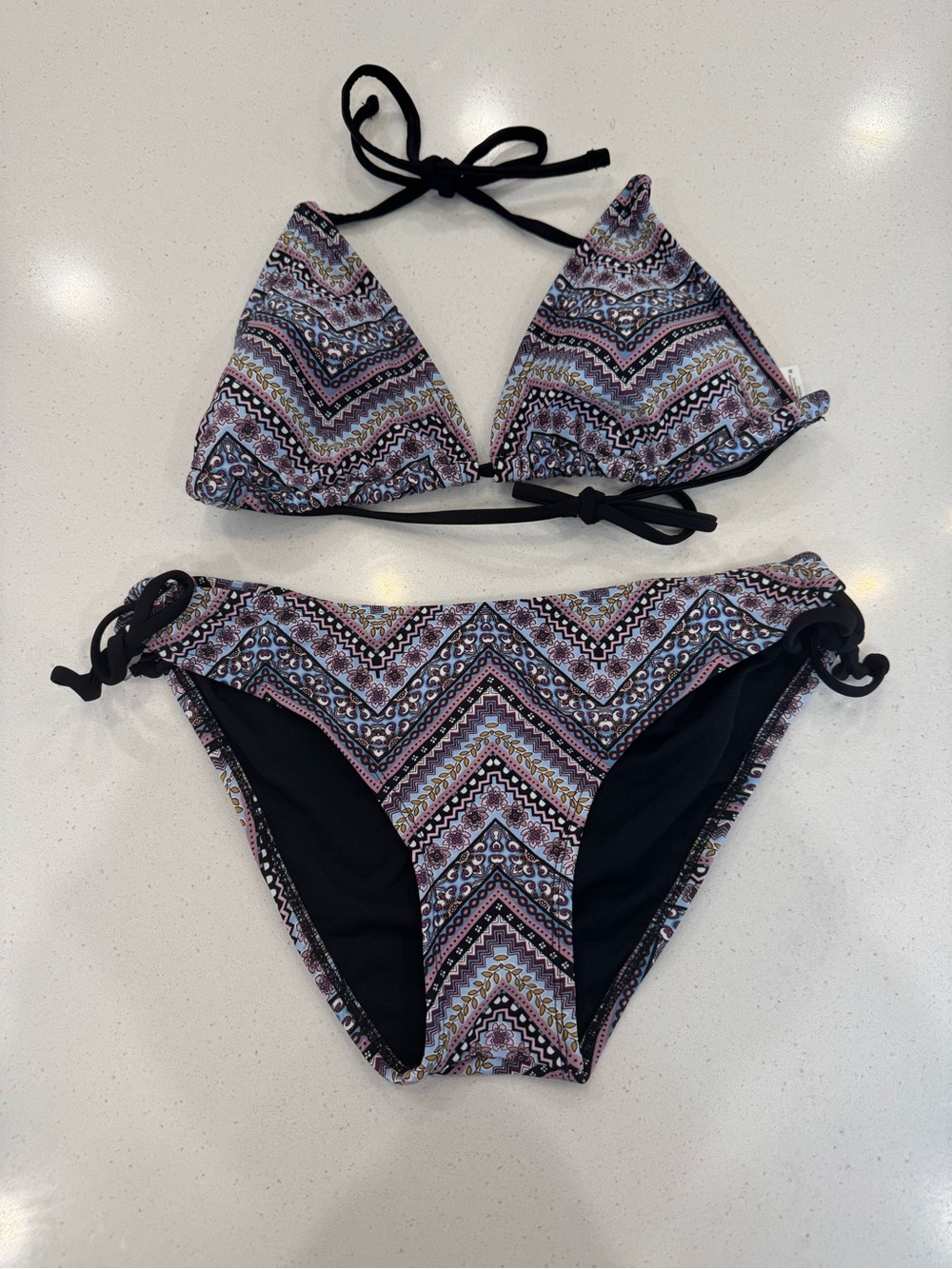 Mossimo Supply Co. Geometric Printed Bikini Set Medium